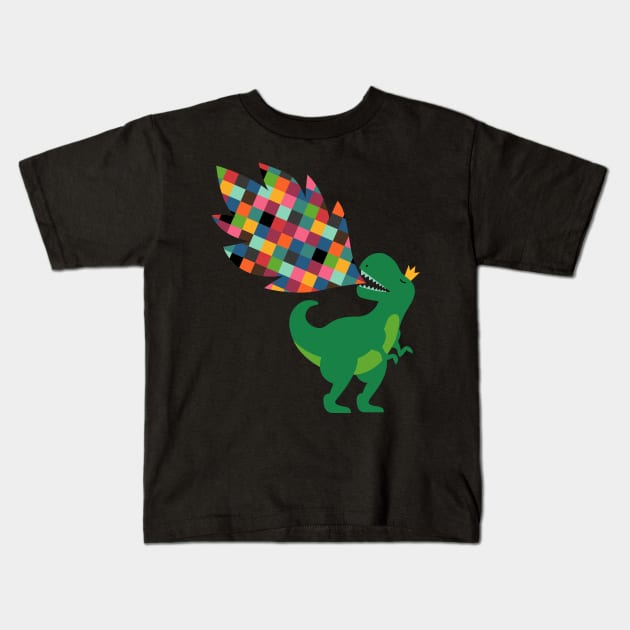 Rainbow Power Kids T-Shirt by AndyWestface